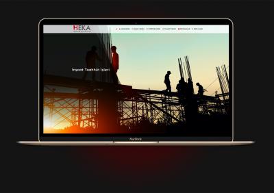 Heka Yapı Web Sitesi Ekran Görüntüsü