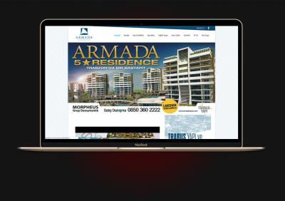 Armada Residence Web Sitesi Ekran Görüntüsü